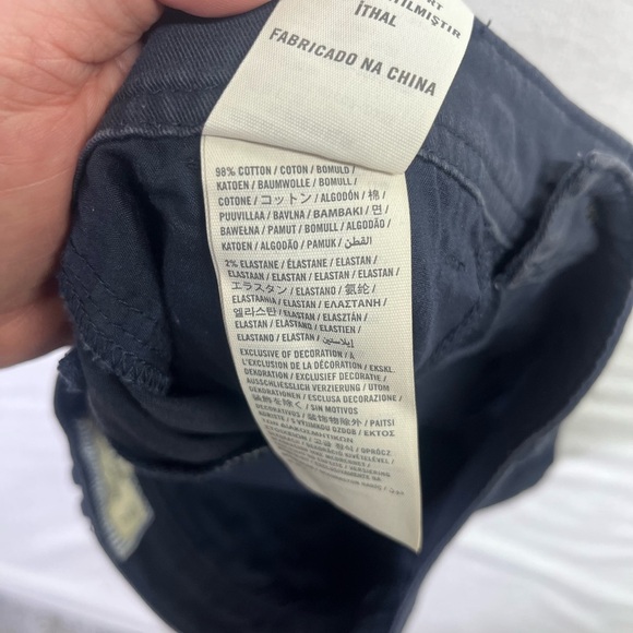 Abercrombie & Fitch Stretch Navy Shorts Womens 0/25 Shortie Cute Preppy 1766 - Picture 3 of 7